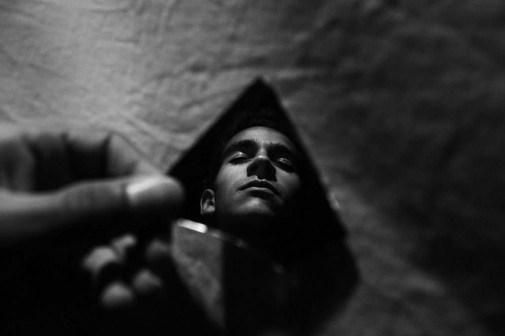 mirror, man, darkness, sadness, anxiety, gloom, broken mirror, broken, black and white, mirror, mirror, mirror, mirror, mirror, man, anxiety, broken